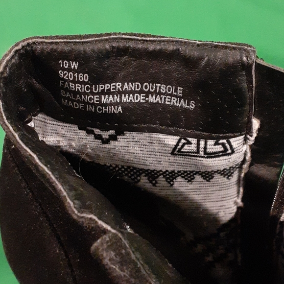 Lane bryant sz 10W black booties block heel - Picture 4 of 5